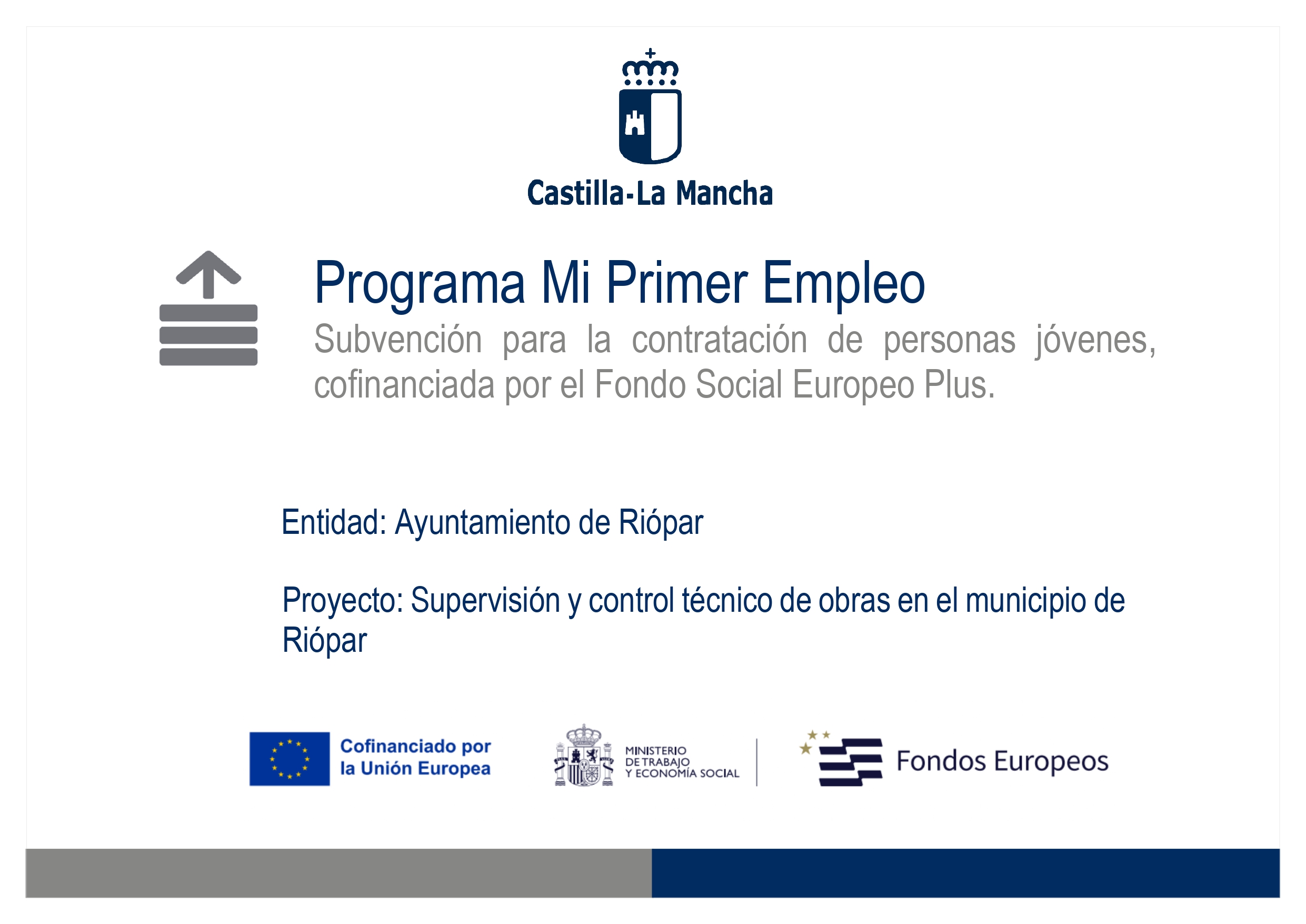 cartel mi primer empleo